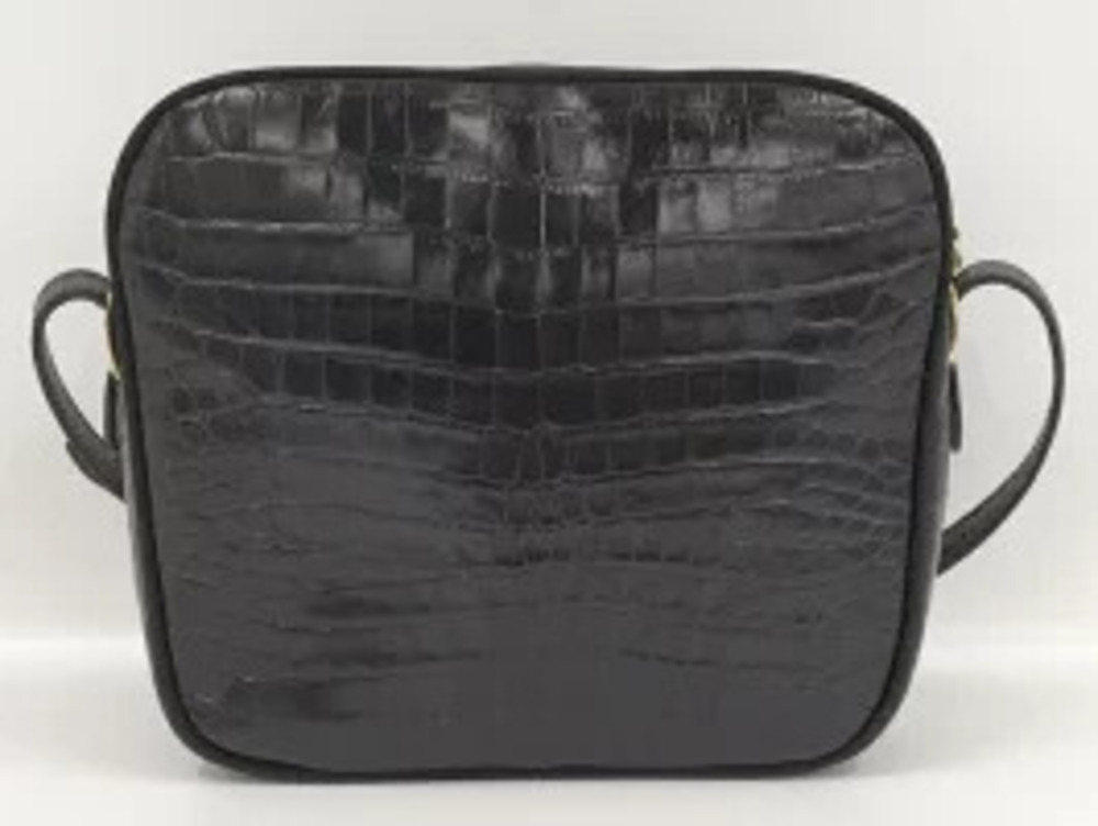 Salvatore Ferragamo Vara Black Bag Shoulder Leather Black